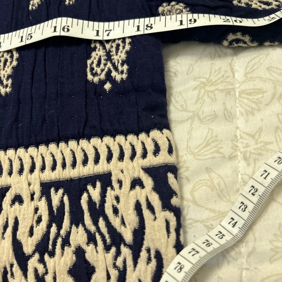 Free People Short Jacket Blue with Cream Accents. Size: 0 - Picture 8 of 8